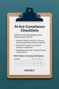 EU-AI-Act-Checkliste für Recruiting von Kooku