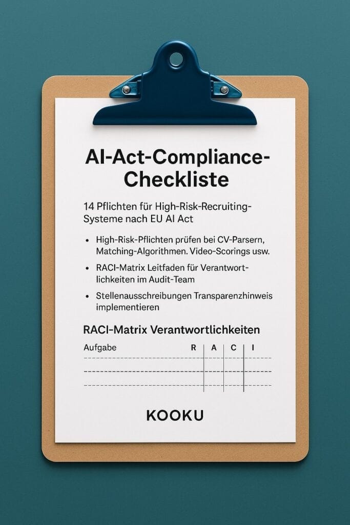 EU-AI-Act-Checkliste für Recruiting von Kooku