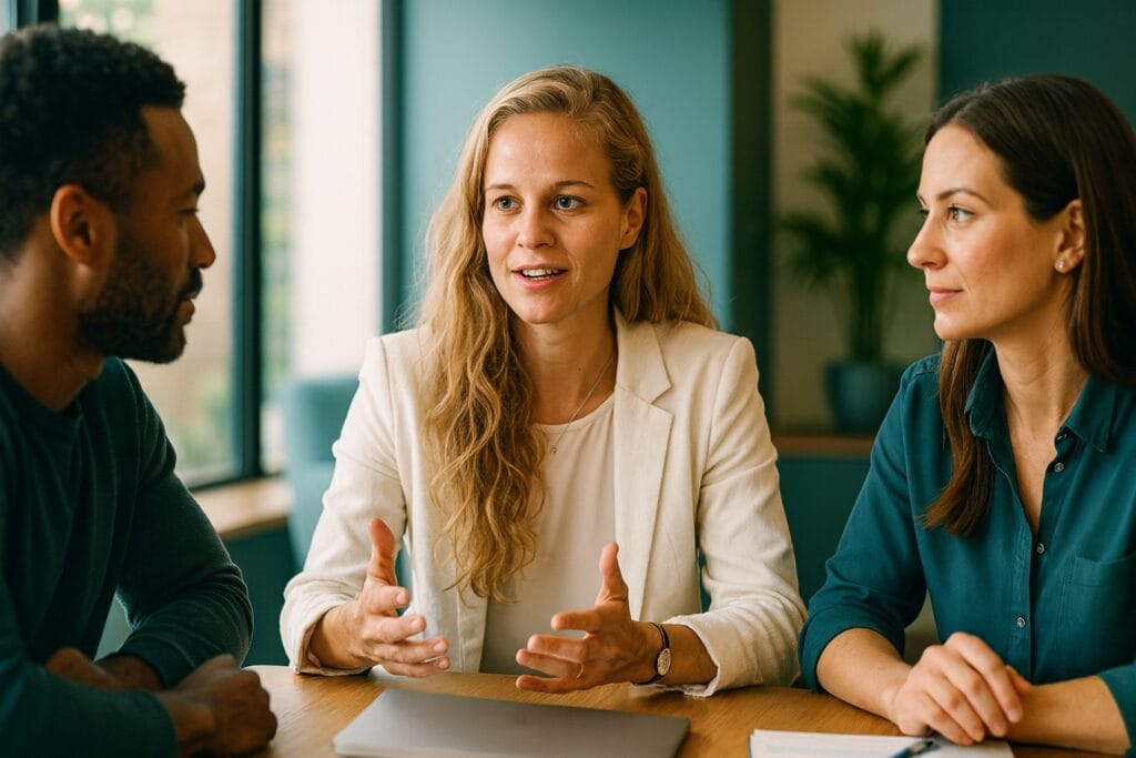Kooku Recruiting Berater beraten Banken-Mitarbeiter bei der Erarbeitung einer optimalen Recruiting-Strategie